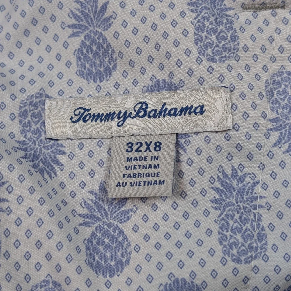Tommy Bahama On Par Shorts Mens 32 Grey Heathered Golf Performance 8 Inch Inseam